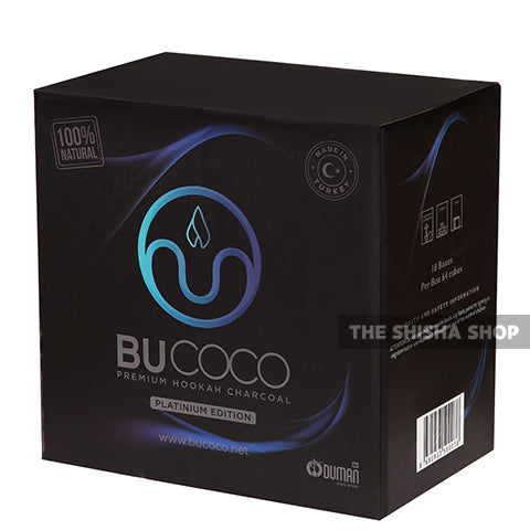 BUCOCO 26mm CUBE HOOKAHCOAL-1CTN. (1KG × 18CASE) / ブココ 26mmキューブチャコール 1カートン (64キューブ入り×18ケース)(シーシャ専用チャコール)